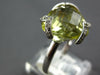 7.86CT DIAMOND & AAA LEMON QUARTZ 14K WHITE GOLD 3D TRILLION BUTTERFLY LOVE RING