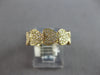 WIDE .29CT DIAMOND 14KT YELLOW GOLD MULTI HEART SEMI ETERNITY ANNIVERSARY RING