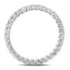 .83CT DIAMOND 14K WHITE GOLD ROUND MULTI HEART ETERNITY WEDDING ANNIVERSARY RING