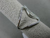 ESTATE WIDE .36CT DIAMOND 18KT WHITE GOLD OPEN DOUBLE INFINITY HOOP X LOVE RING
