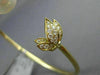 ESTATE LARGE .22CT DIAMOND & AAA SOUTH SEA PEARL 18K YELLOW GOLD BANGLE BRACELET