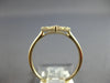 ESTATE .26CT DIAMOND 14K YELLOW GOLD 3D ROUND & BAGUETTE OPEN TEAR DROP FUN RING