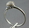 ESTATE .26CT DIAMOND 14KT WHITE GOLD 3D CLASSIC CIRCULAR ROUND DOME SHAPE RING