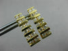 ESTATE 1CT ROUND DIAMOND 14K YELLOW GOLD 2 ROW CHANNEL UMBRELLA HANGING EARRINGS