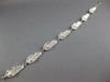 LONG 14KT WHITE GOLD 3D HANDCRAFTED MULTI SLIPPER CINDERELLA FUN BRACELET #27019
