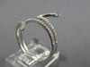 ESTATE 0.35CT DIAMOND & AAA RUBY 18KT WHITE GOLD 3D CLASSIC HAPPY SNAKE FUN RING