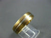 ESTATE WIDE 14KT W&Y GOLD MATT FINISH MENS WEDDING RING SIMPLY BEAUTIFUL  #287