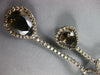 LARGE 24.20CT WHITE & MOCHA DIAMOND & SMOKY TOPAZ 14K WHITE GOLD LARIAT NECKLACE