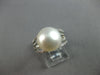 LARGE .33CT DIAMOND & AAA SOUTH SEA PEARL 18K WHITE GOLD MULTI ROW INFINITY RING