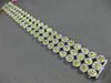 LARGE 20.24CT WHITE & FANCY YELLOW DIAMOND 18KT TWO TONE GOLD 3D TENNIS BRACELET