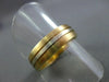 ESTATE WIDE 14KT W&Y GOLD MATT FINISH MENS WEDDING RING SIMPLY BEAUTIFUL  #287