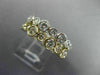 WIDE 2.16CT DIAMOND 14KT WHITE & YELLOW GOLD BEZEL DOUBLE STACKABLE WEDDING RING