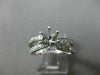 WIDE .5CT DIAMOND 14K WHITE GOLD CRISS CROSS SEMI MOUNT ETERNITY ENGAGEMENT RING