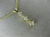 ESTATE .54CT DIAMOND 14KT YELLOW GOLD CLASSIC PAST PRESENT FUTURE PENDANT #16729