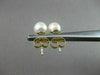 ESTATE .60CT DIAMOND & AAA SOUTH SEA PEARL 14KT Y GOLD EARRING W/ JACKETS #22321
