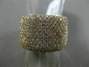 ESTATE LARGE 1.95CT DIAMOND 18KT ROSE GOLD MULTI ROW SEMI ETERNITY WEDDING RING