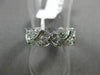 ESTATE .36CT DIAMOND 14K WHITE GOLD MULTI LEAF ETERNITY WEDDING ANNIVERSARY RING