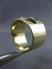 ESTATE WIDE .15CT ROUND DIAMOND 14K 2 TONE GOLD CLASSIC ANNIVERSARY RING #26359
