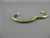 ESTATE .54CT DIAMOND 14KT YELLOW GOLD HOOP HUGGIE EARRINGS ONE OF A KIND! #16814