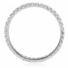 ESTATE .53CT DIAMOND 14KT WHITE GOLD ROUND ETERNITY SHARE PRONG ANNIVERSARY RING