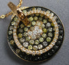 ESTATE 1.87CT MULTI COLOR DIAMOND 18K ROSE GOLD CIRCULAR INTERCHANGABLE NECKLACE