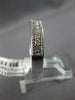 .35CT DIAMOND 18KT WHITE GOLD 3D ROUND FILIGREE SEMI ETERNITY ANNIVERSARY RING