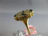 ESTATE AAA BLACK ENAMEL 14KT YELLOW GOLD 3D CLASSIC CIRCULAR FILIGREE FUN RING