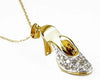 ESTATE .25CT DIAMOND 14KT YELLOW GOLD 3D BABY GIRL HIGH HEEL FUN CHARM PENDANT