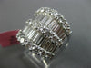 ESTATE EXTRA LARGE 4.59CT DIAMOND 18KT WHITE GOLD 3D MULTI ROW ANNIVERSARY RING