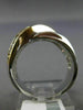 ESTATE .33CT DIAMOND 14K WHITE & YELLOW GOLD MULTI ROW CRISS CROSS INFINITY RING