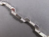 ESTATE .80CT DIAMOND 14KT WHITE GOLD ROUND GEOMETRICAL TRAPEZOID TENNIS BRACELET