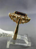 LARGE 7.10CT DIAMOND & RHODOLITE 14K ROSE GOLD 3D PRINCESS DIANA ENGAGEMENT RING