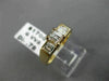 ANTIQUE .76CT ASSCHER CUT DIAMOND 14KT YELLOW GOLD PAST PRESENT FUTURE RING #112