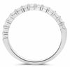 .48CT DIAMOND 14KT WHITE GOLD CLASSIC SHARE PRONG SEMI ETERNITY ANNIVERSARY RING