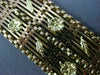 ANTIQUE WIDE 18KT YELLOW & ROSE GOLD HANDCRAFTED FLORAL FILIGREE BRACELET #22301