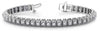 6.0CT DIAMOND 14KT WHITE GOLD 3D ROUND SQUARE SETTING FILIGREE TENNIS BRACELET