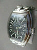 FRANCK MULLER CONQUISTADOR 8005 BLACK LADIES WATCH SS BOX + PAPERS 6.75" #2687