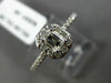 ESTATE .56CT DIAMOND 14KT WHITE GOLD 3D SEMI ETERNITY WEDDING ANNIVERSARY RING