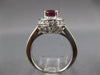 LARGE 2.36CT DIAMOND & AAA PINK TOURMALINE 14KT WHITE GOLD OVAL ENGAGEMENT RING