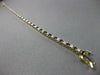 ESTATE 1.35CT DIAMOND & AAA SAPPHIRE 14K W&Y GOLD SQUARE TENNIS BRACELET 22378