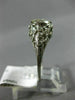 ANTIQUE LARGE 1.75CT DIAMOND PLATINUM 3D CLASSIC ETOILE FILIGREE ENGAGEMENT RING