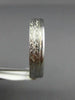 ESTATE WIDE 14KT WHITE GOLD 3D FILIGREE MILGRAIN WEDDING ANNIVERSARY RING #1061