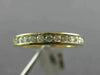 ESTATE .36CT DIAMOND 14K YELLOW GOLD 3D CLASSIC CHANNEL ANNIVERSARY RING #21683