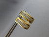 1.50CT DIAMOND 14KT YELLOW GOLD PRINCESS INVISIBLE HUGGIE HOOP HANGING EARRINGS