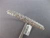 WIDE 5.63CT DIAMOND 18KT WHITE GOLD MULTI FLOWER FILIGREE CUFF BANGLE BRACELET