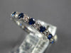1.40CT DIAMOND & AAA SAPPHIRE 18KT WHITE GOLD CLASSIC ETERNITY ANNIVERSARY RING