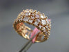 ESTATE WIDE 5.32CT WHITE & FANCY PINK DIAMOND 18KT ROSE GOLD 3D MULTI SHAPE RING