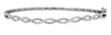 ESTATE .36CT DIAMOND 14KT WHITE GOLD CLASSIC INFINITY LOVE CUFF BANGLE BRACELET