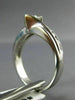 ESTATE .65CT MARQUISE & ROUND DIAMOND 14KT WHITE GOLD 3D ENGAGEMENT RING #6388