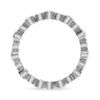 .55CT DIAMOND & AAA SAPPHIRE 14KT WHITE GOLD FILIGREE ETERNITY ANNIVERSARY RING